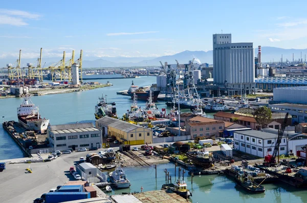Kikötő Livorno, Olaszország Stock Fotó