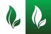 Leaf Pair Icon Vector Illustrations