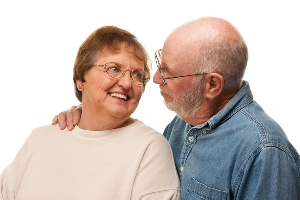 Liebevolles Seniorenpaar-Porträt — Stockfoto