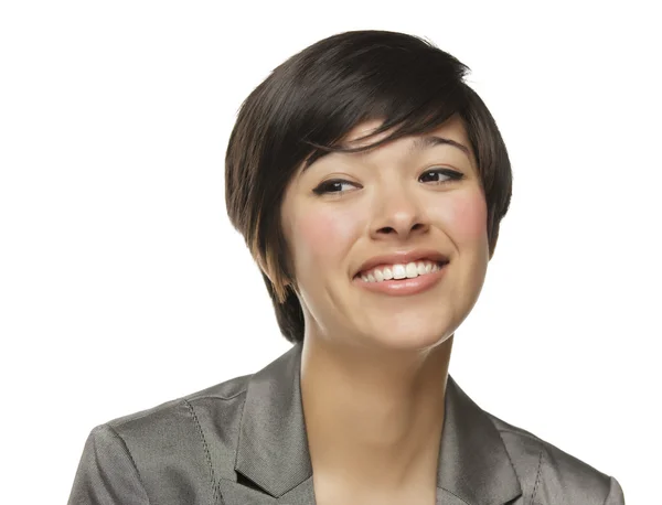 Pretty Mixed Race Young Adult Woman — Stock Photo, Image