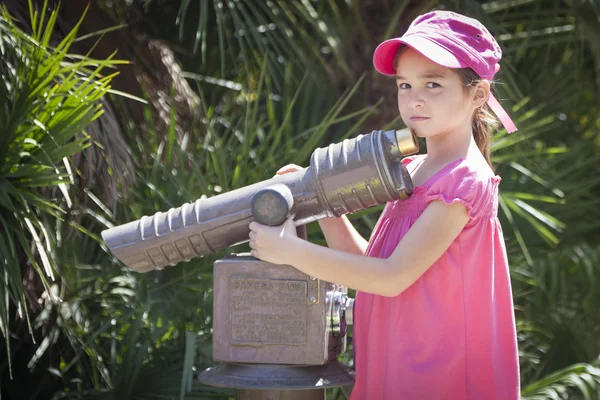 Young Child Girl Portrait Outside — Stock Photo, Image