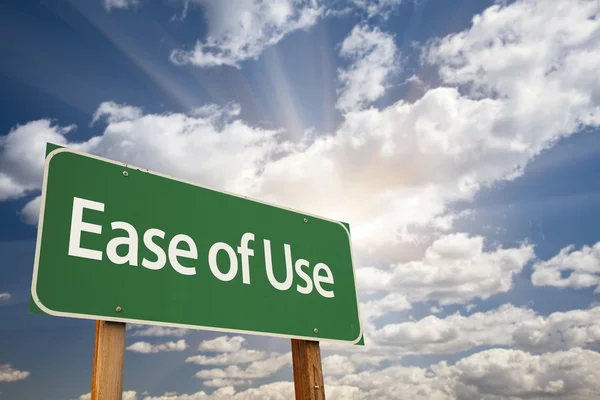 Ease of Use Green Road Sign — Stock Photo, Image