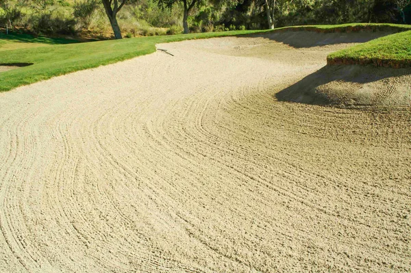 Abstract Golf Course Sand Bunker — 图库照片