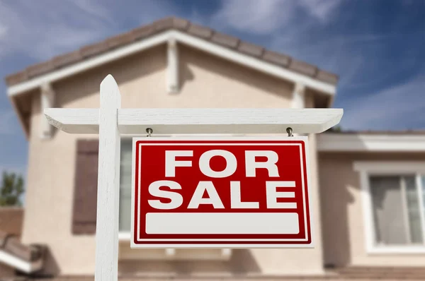 Home Sale Real Estate Sign House — Stock Photo, Image