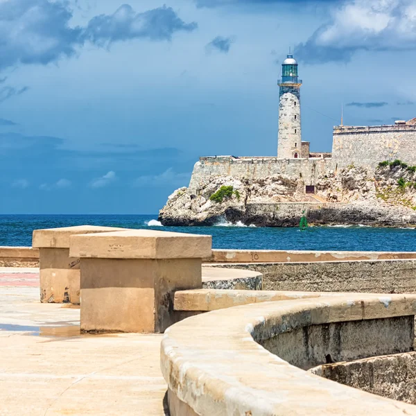 Havana'da el morro Kalesi — Stok fotoğraf