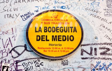 la bodeguita del medio Havana, Graffiti ile kayıt