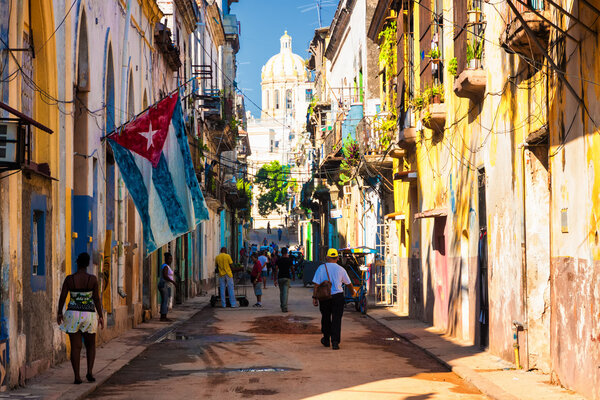 Typical street in Old Havana