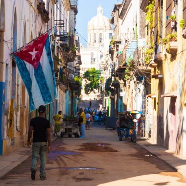 eski Havana ile sokak sahne