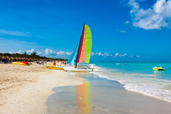 Der berühmte strand von varadero in kuba — Stockfoto