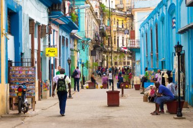 havana ile ve eski binaların sokak