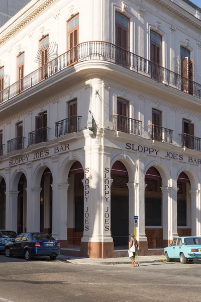 O histórico bar do Sloppy Joe em Havana — Fotografia de Stock