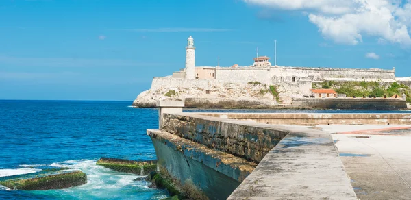 O Castelo de El Morro em Havana — Fotografia de Stock