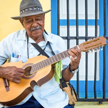 Havana'da geleneksel müzik müzisyen