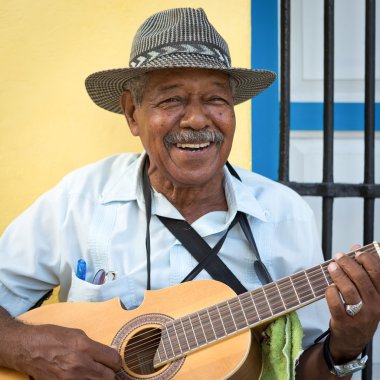 Havana'da geleneksel müzik müzisyen