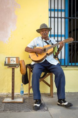 Havana'da geleneksel müzik müzisyen