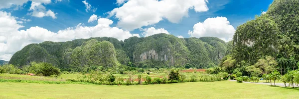 Panoramic image of the Vinales Valley in Cuba — Stock Photo, Image