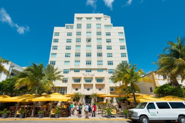 Art deco mimarisi, ocean drive south beach, miami