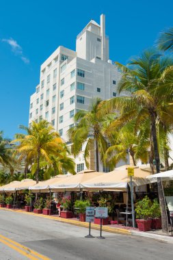 Art deco mimarisi, ocean drive south beach, miami