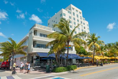 Art deco mimarisi, ocean drive south beach, miami