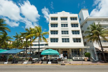 Art deco mimarisi, ocean drive south beach, miami