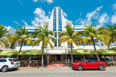 Art deco mimarisi, ocean drive south beach, miami