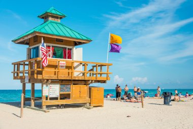 insanlar miami south beach, plaj keyfi