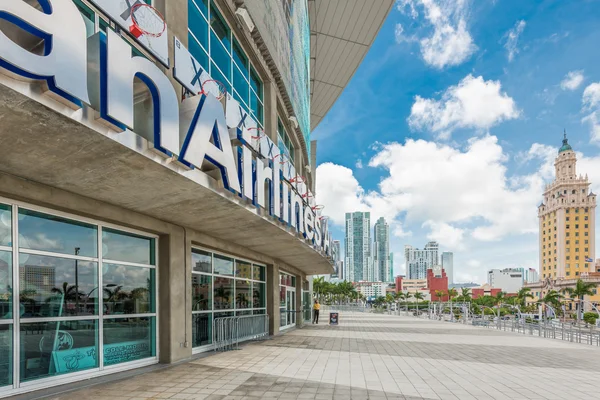 Die Arena der amerikanischen Fluggesellschaften, Heimat der Miami-Hitze — Stockfoto