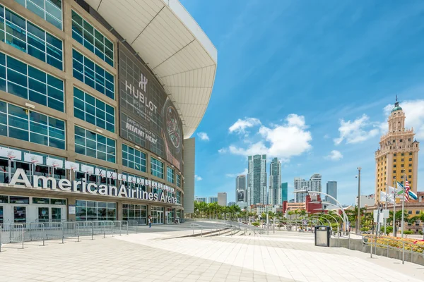 Společnosti american airlines arena, z miami heat — Stock fotografie