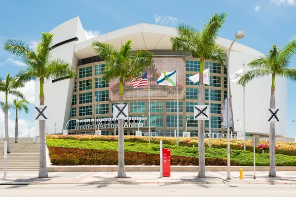 Die Arena der amerikanischen Fluggesellschaften, Heimat der Miami-Hitze — Stockfoto