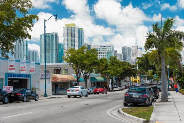 8th street in Little Havana, Miami clipart