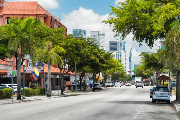 8th street in Little Havana, Miami — Stock Photo, Image