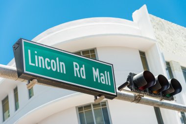 sokak tabelası yön lincoln road, miami için işaretleme