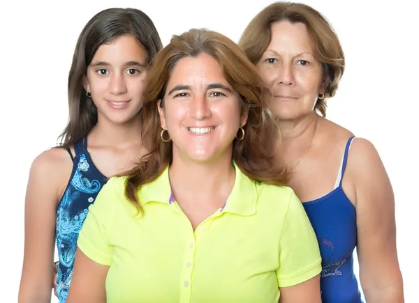 Drie generaties in een gezin van Spaanse vrouwen — Stockfoto