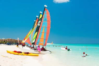 cayo santa maria Küba'da sahilde