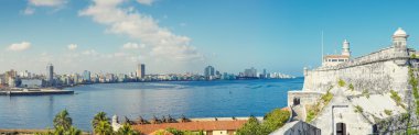 havana ile el morro Kalesi manzarası