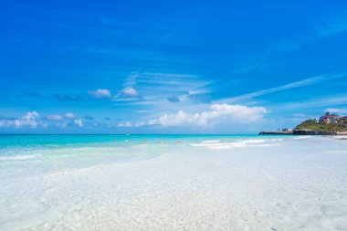 The beautiful beach of Varadero in Cuba on a sunny day