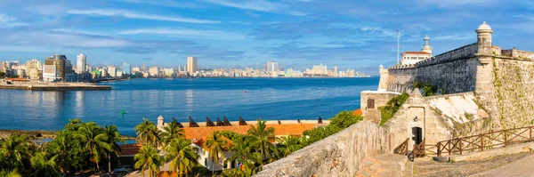 Küba 'daki Havana şehrinin panoramik manzarası