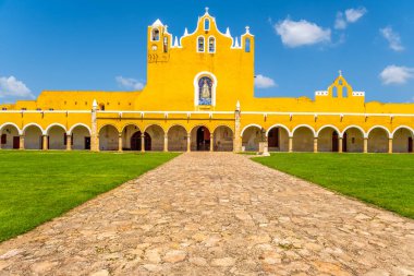 The San Antonio franciscan monastery at the yellow city of Izamal in Yucatan, Mexico