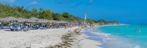 Vista Panoramica Sulla Spiaggia Varadero Cuba — Foto Stock