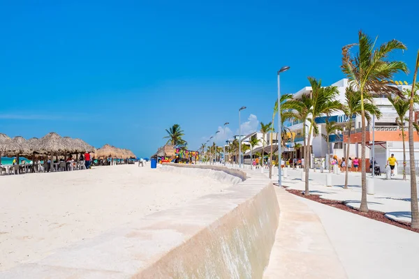 Progreso Mexico August 2022 Boardwalk Next Beach Progreso Popular Beach — стокове фото