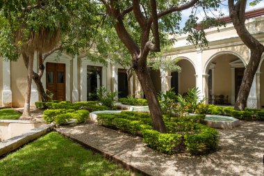 16. yüzyıl Yucatan fatihi Francisco de Montejo 'nun evi Merida' daki Casa Montejo.