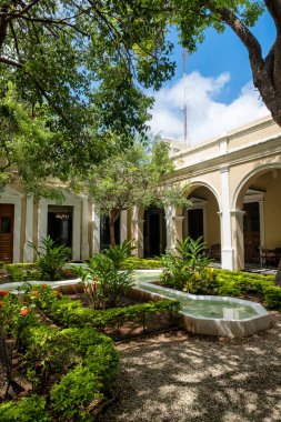16. yüzyıl Yucatan fatihi Francisco de Montejo 'nun evi Merida' daki Casa Montejo.