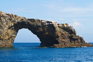 Rock anacapa Adası, Kanal Adaları Milli Parkı, Kaliforniya, ABD
