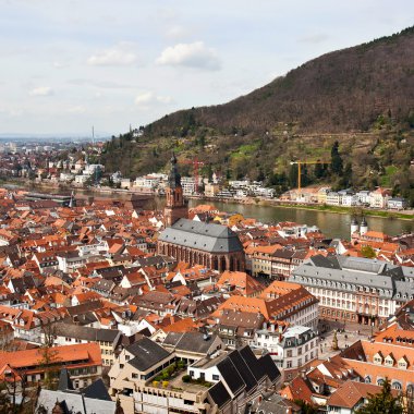 Old town of Heidelberg and the church, Baden Wuerttemberg, Germany clipart