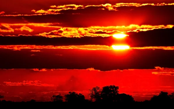 African sunset — Stock Photo, Image