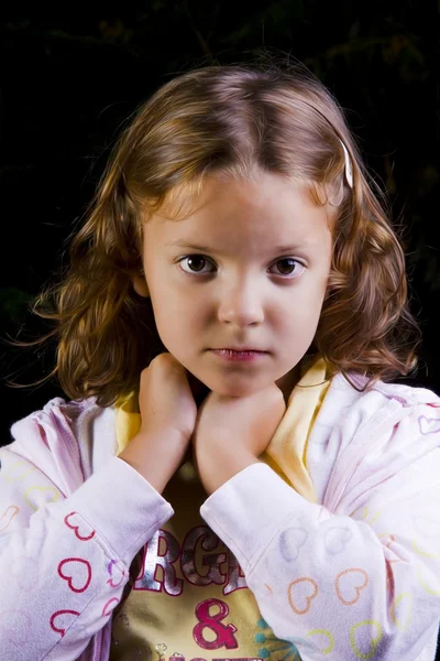 Beautiful six year old Caucasian girl — Stock Photo, Image