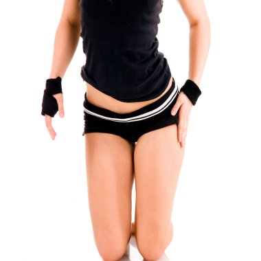 genç çekici beyaz fitness kadın