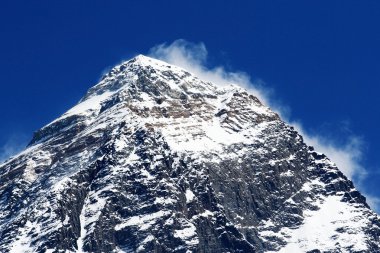 Dünya'nın en yüksek Dağı, mt everest (8850m) nepal Himalayalar.