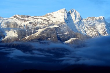 Himalaya dağ manzarası, nepal