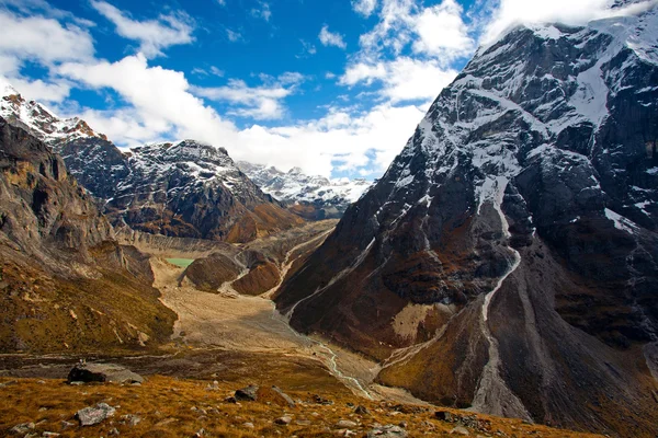 喜马拉雅山的景观，尼泊尔、 珠穆朗玛峰地区 — 图库照片